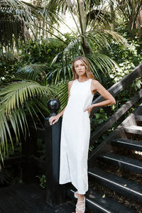 Megan Maxi Dress / White