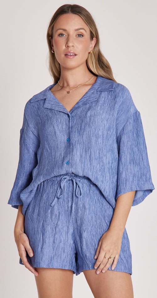 Arden Shirt / Cornflower