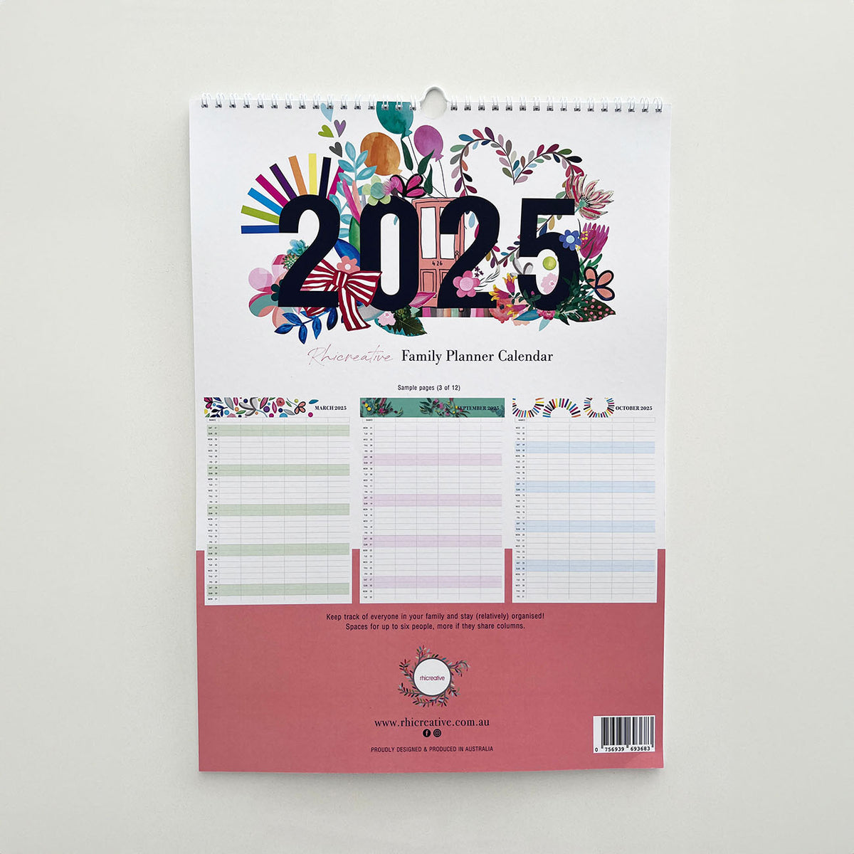 2025 Family Planner Calendar