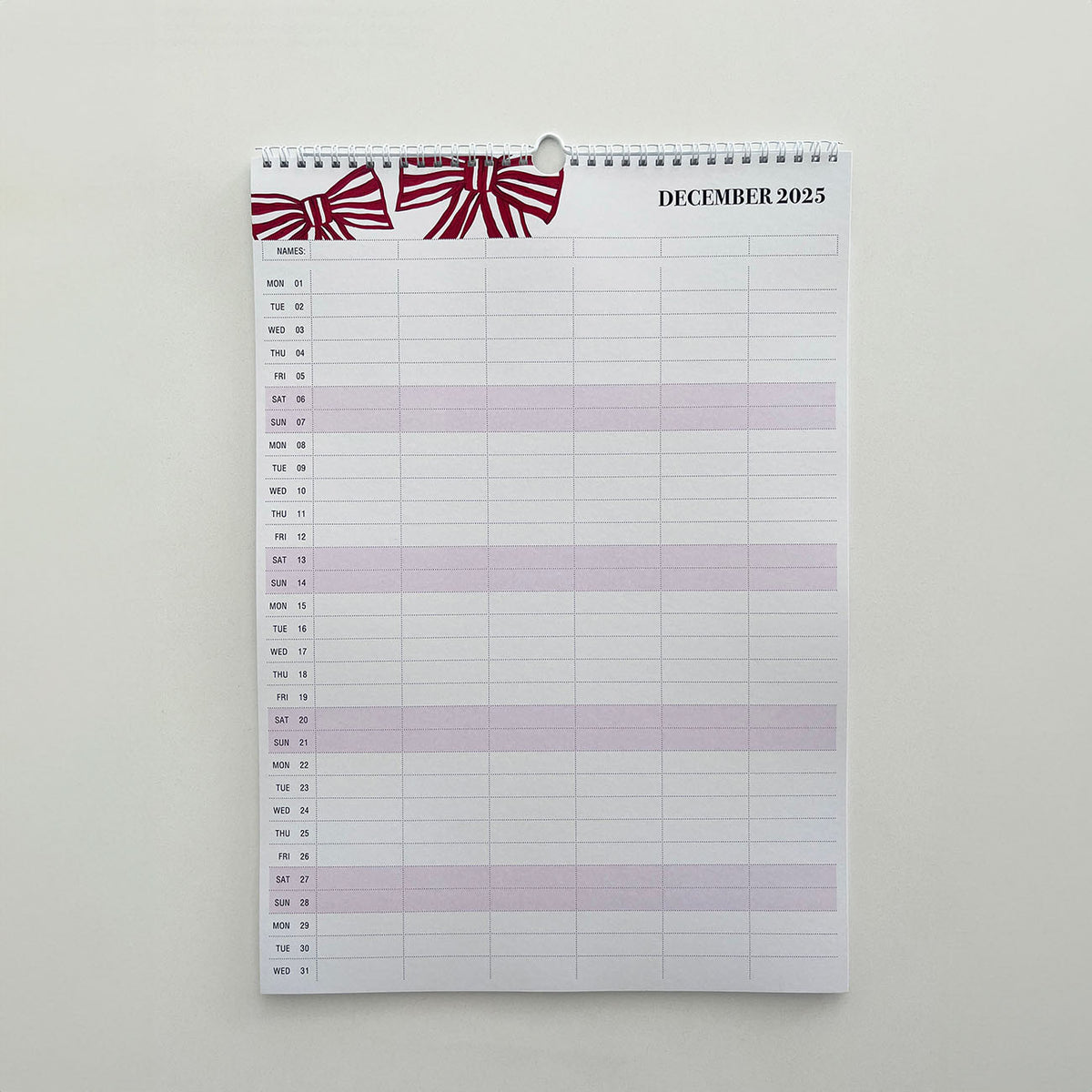 2025 Family Planner Calendar