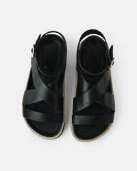 Pilar Leather Sandal / Black