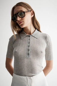 Kona Knit Top / Light Grey