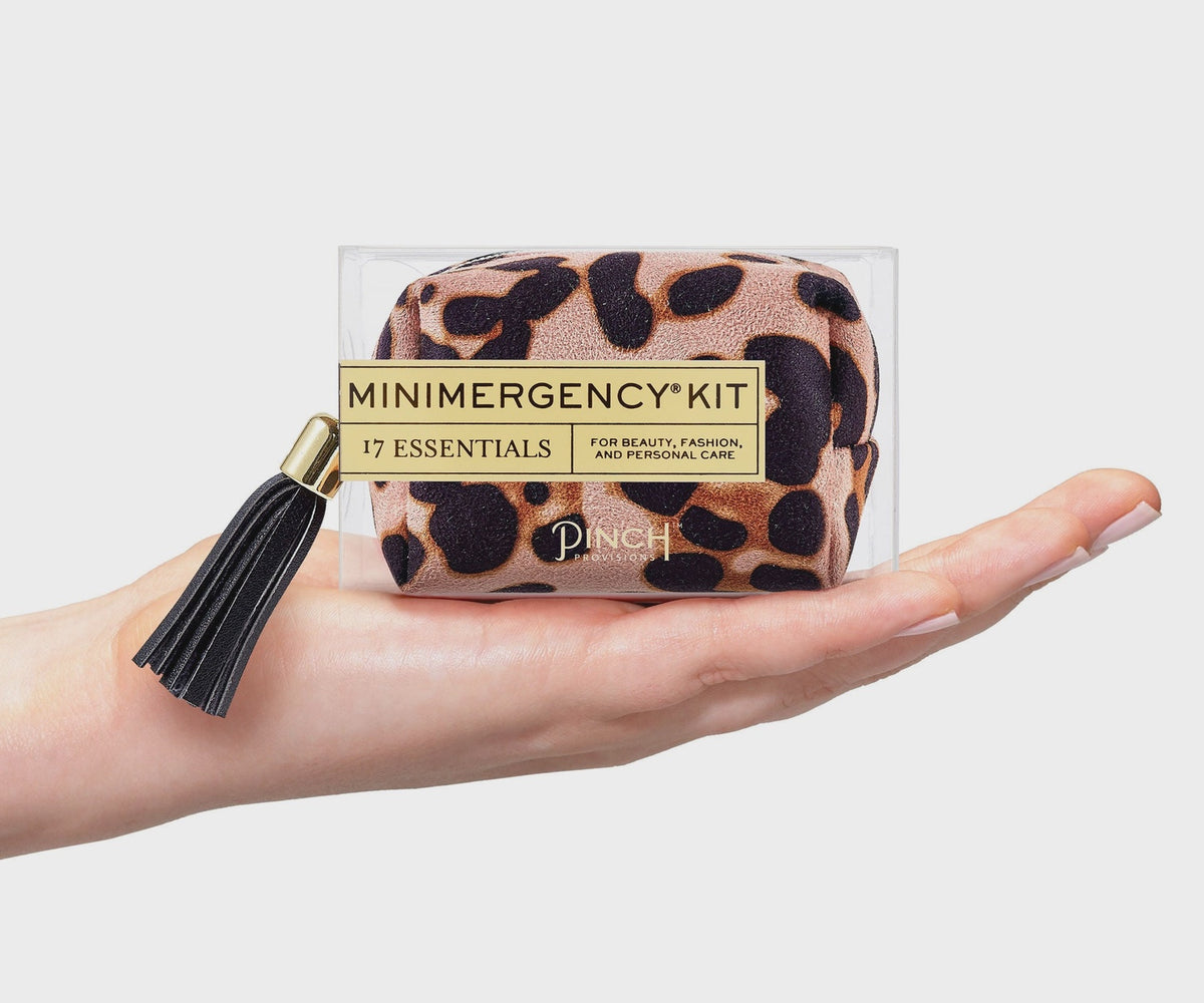 Blush Leopard Minimergency Kit