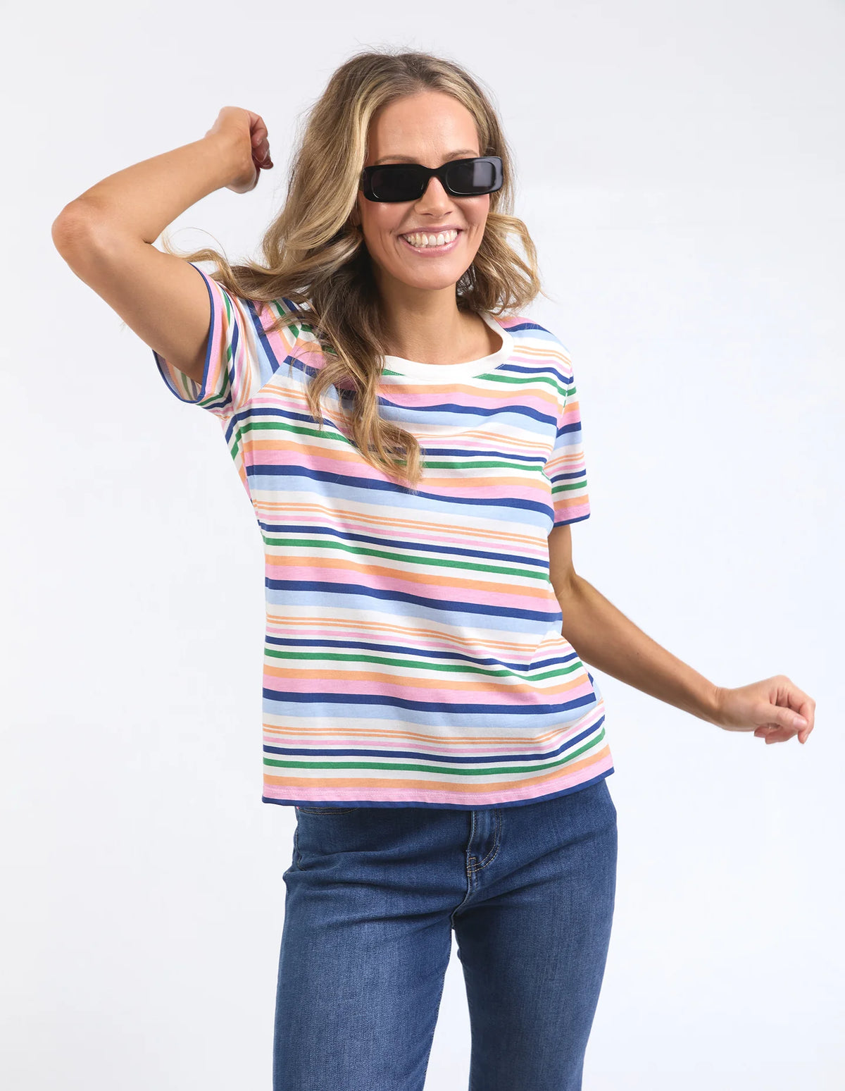 Sorbet Tee / Multi Stripe