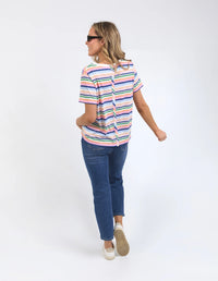 Sorbet Tee / Multi Stripe