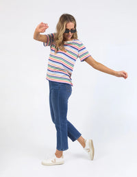 Sorbet Tee / Multi Stripe