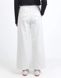 Izzy Wide Leg Jean / Vintage White