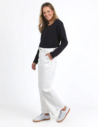 Izzy Wide Leg Jean / Vintage White