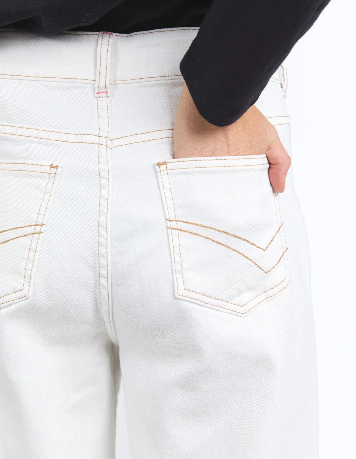 Izzy Wide Leg Jean / Vintage White