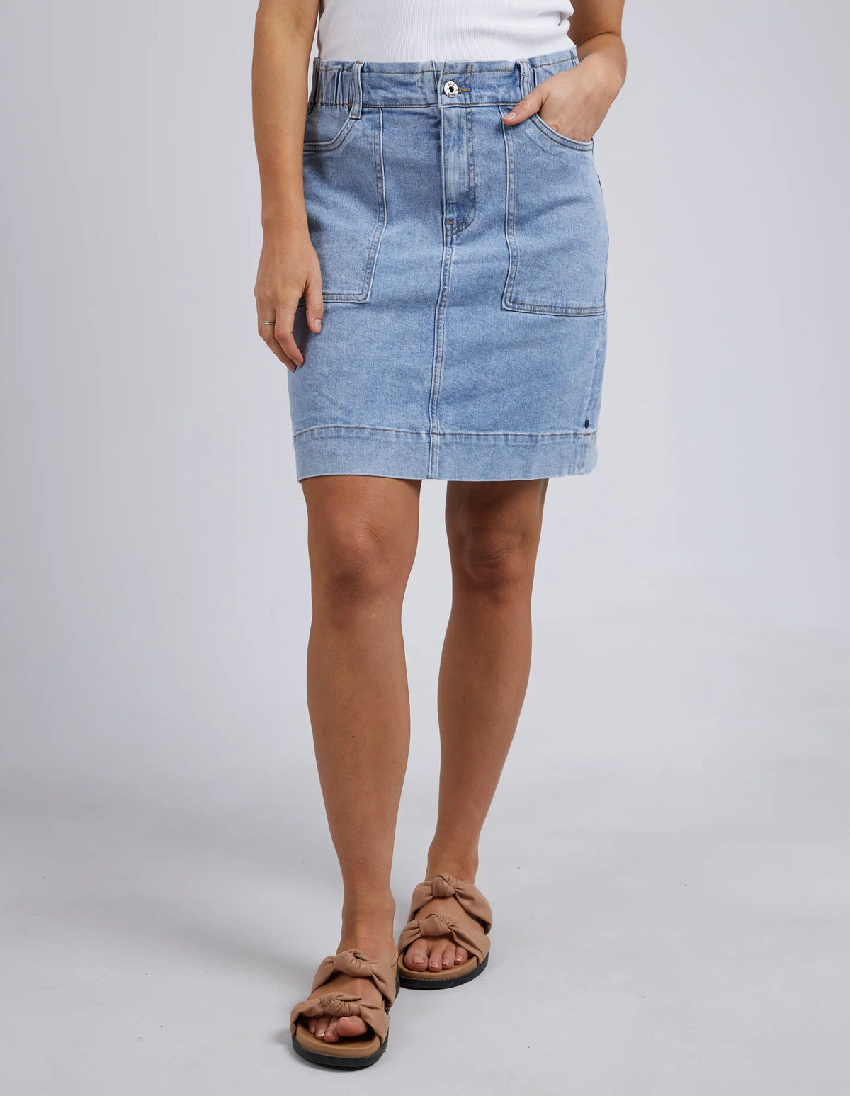 Atlas Denim Skirt / Blue