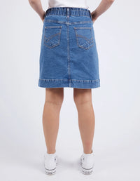 Atlas Denim Skirt / Dark Wash