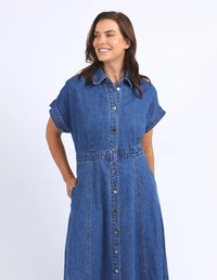 Aimee Denim Dress / Mid Blue Wash