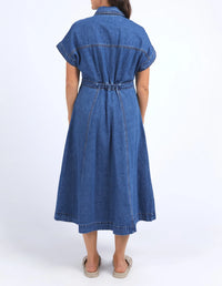 Aimee Denim Dress / Mid Blue Wash