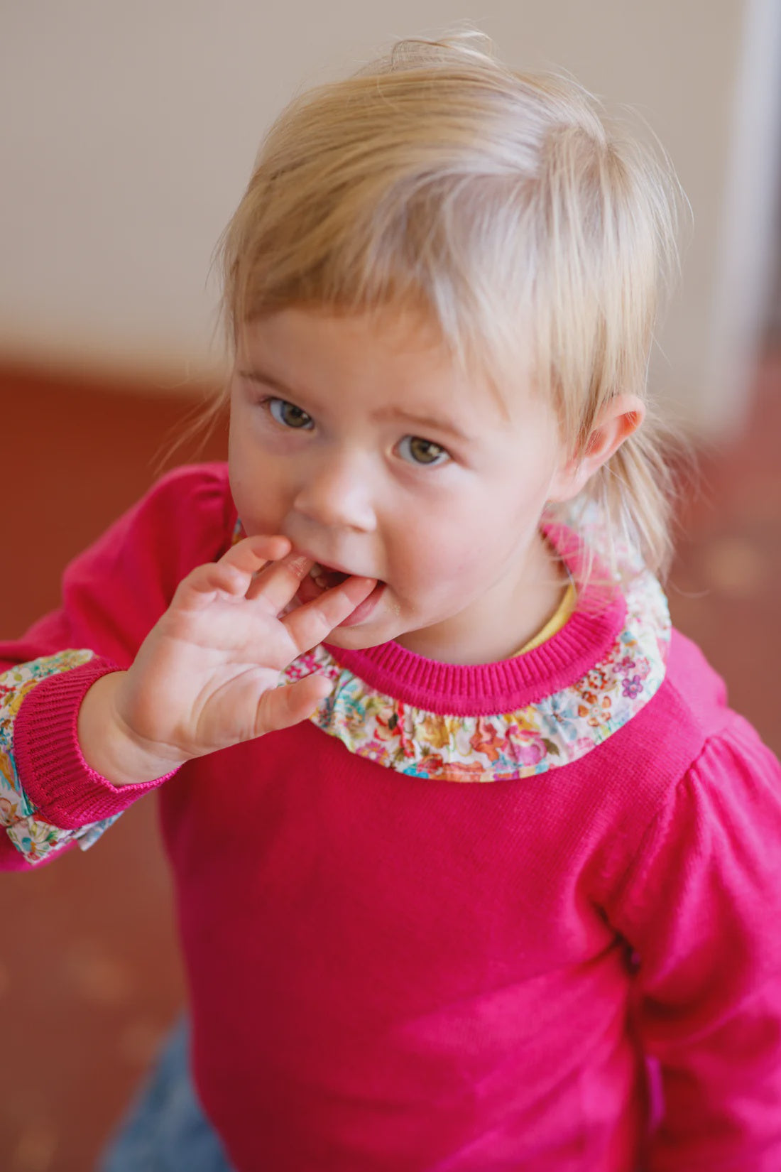 Lucy Liberty Children's Wool Sweater / Pink