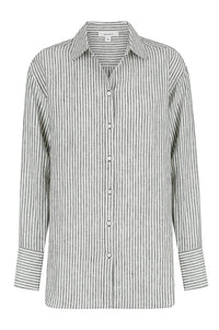 Alexa Shirt / Black & Ivory Stripe