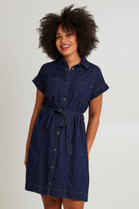 Everleigh Denim Dress/ Dark Wash