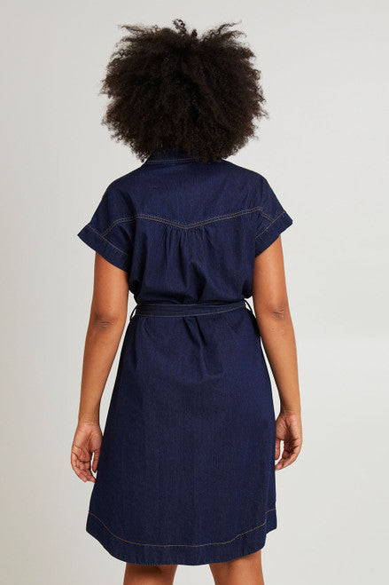 Everleigh Denim Dress/ Dark Wash