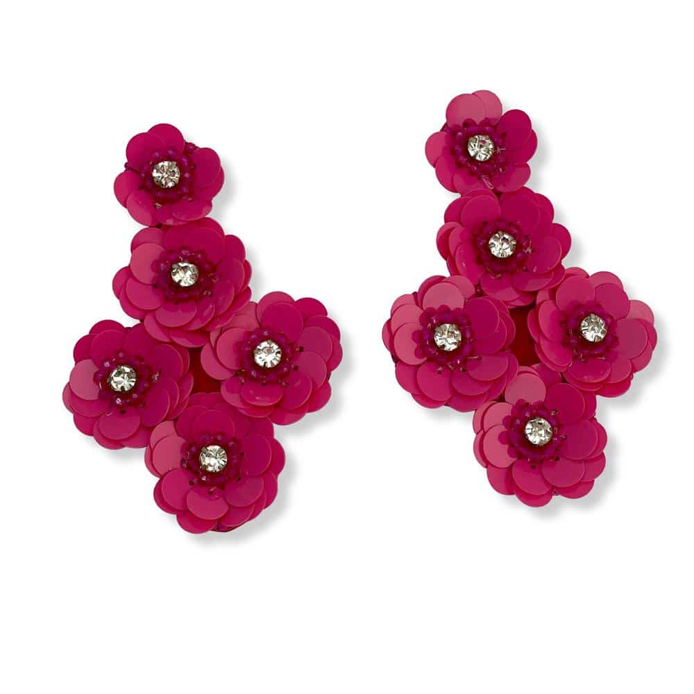 Milana Statement Earrings / Pink