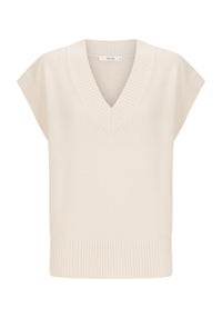 Avon Knit Vest / Milk