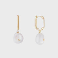 Freshwater Pearl Hoop Earrings