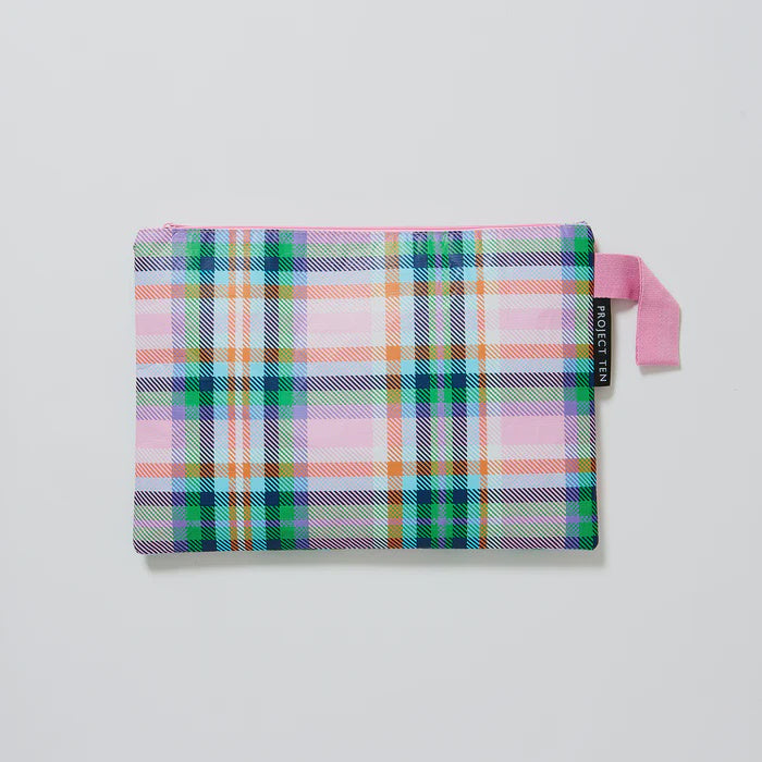 Plaid Zip Pouch