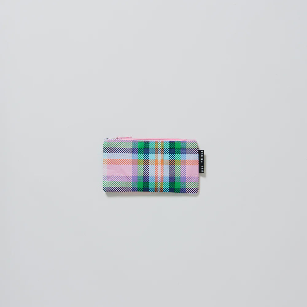 Plaid Tiny Pouch