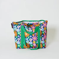 Pop Floral Medium Zip Tote