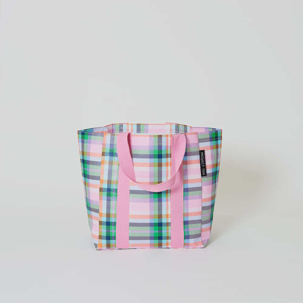 Plaid Shopper Tote