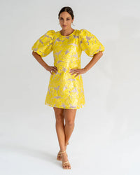 Rochelle Mini Dress / Sunglow Yellow