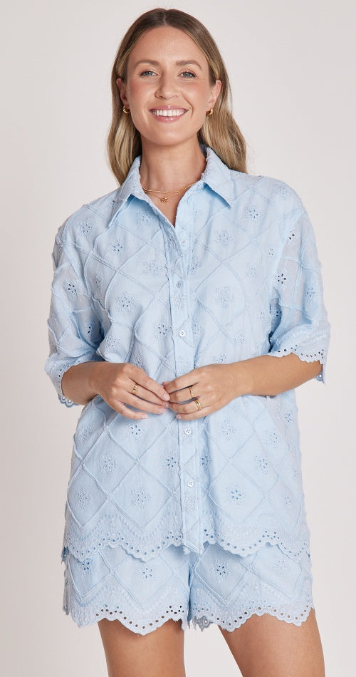 Sienna Shirt / Powder Blue