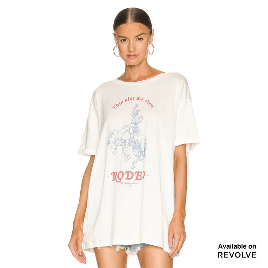 First Rodeo Oversized Tee / White