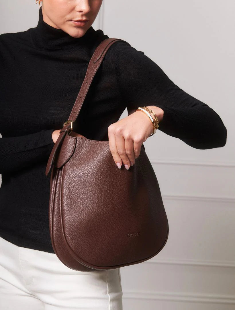 Addison Slouch Tote Chocolate