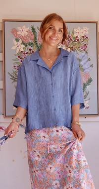 Arden Shirt / Cornflower