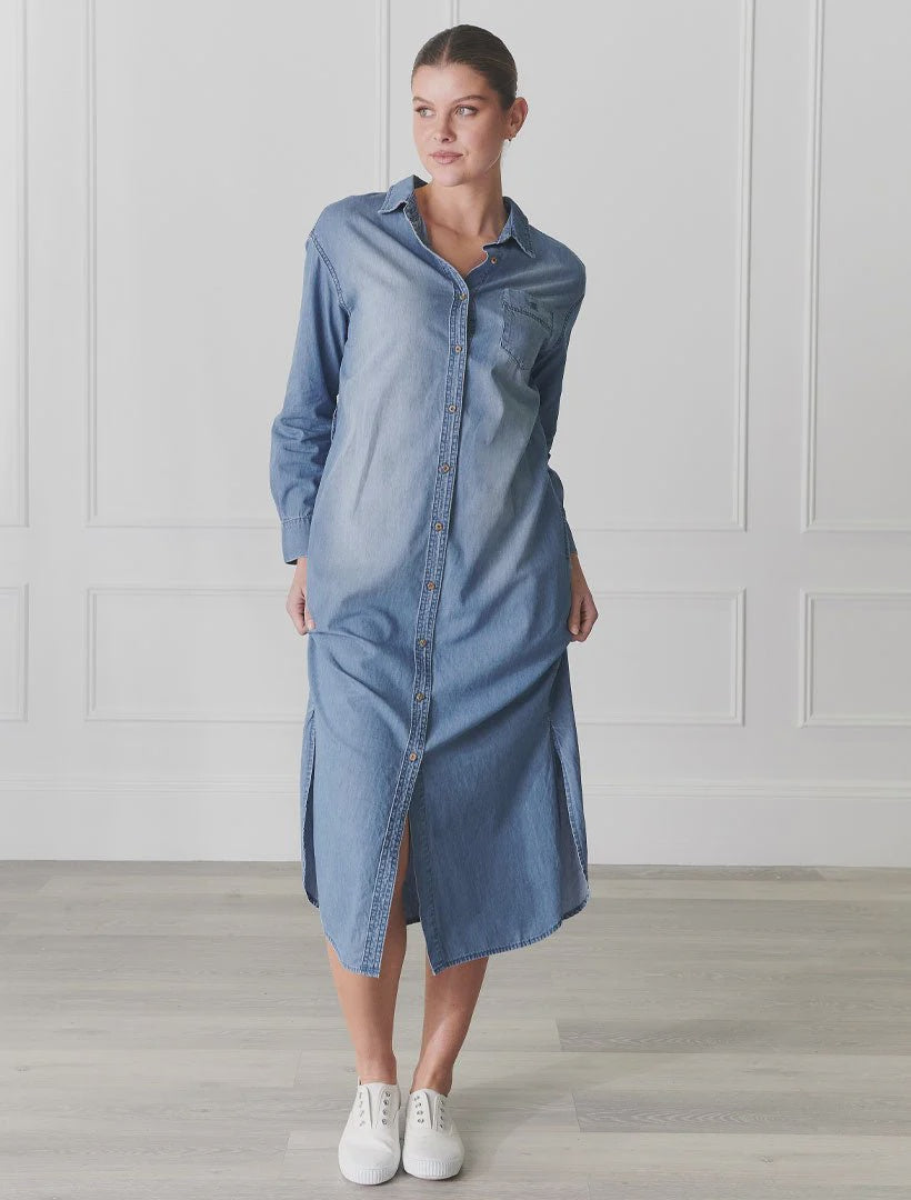 Charlie Denim Shirt Dress