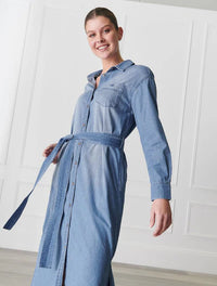 Charlie Denim Shirt Dress