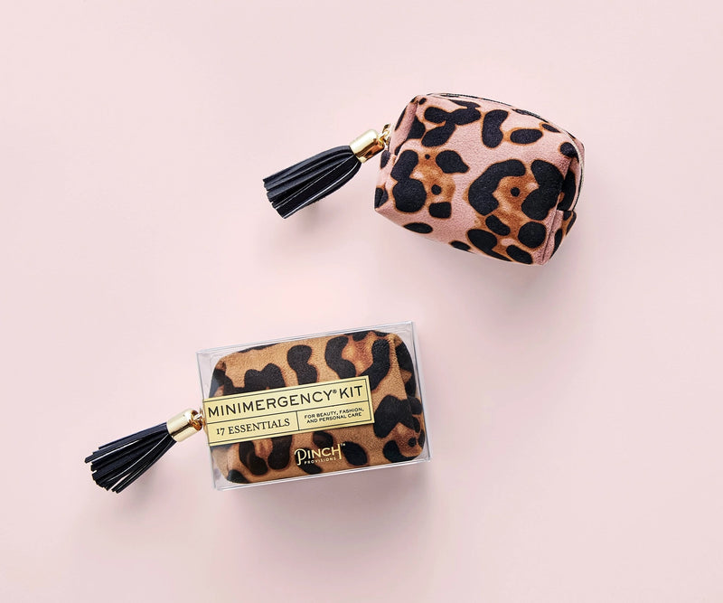 Blush Leopard Minimergency Kit