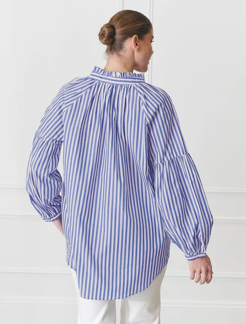 Kell Shirt / Blue & White Stripe