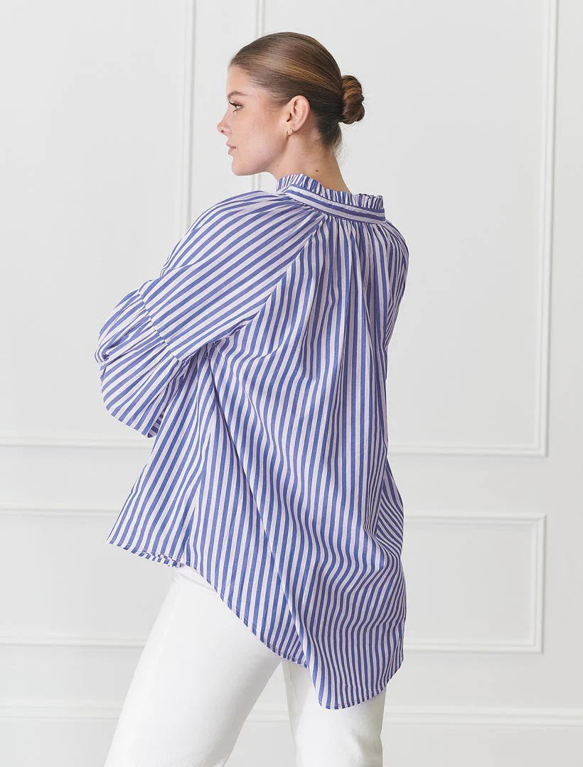 Kell Shirt / Blue & White Stripe