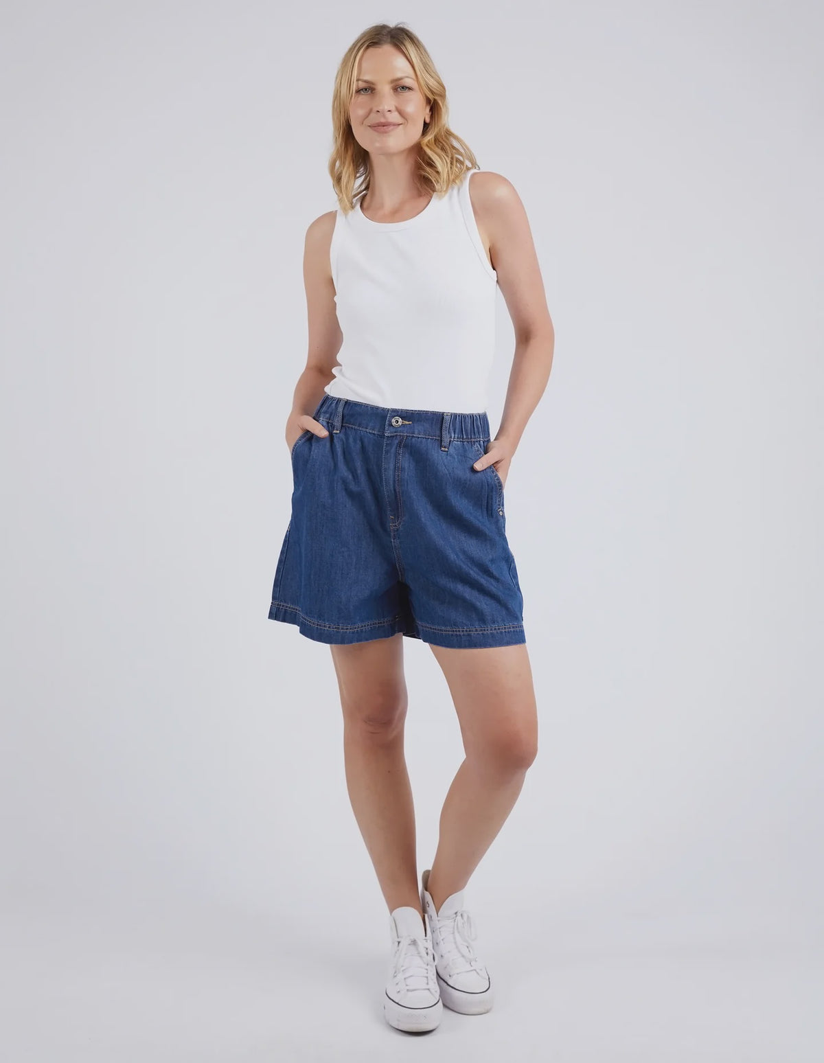 Matilda Denim Short / Dark Blue