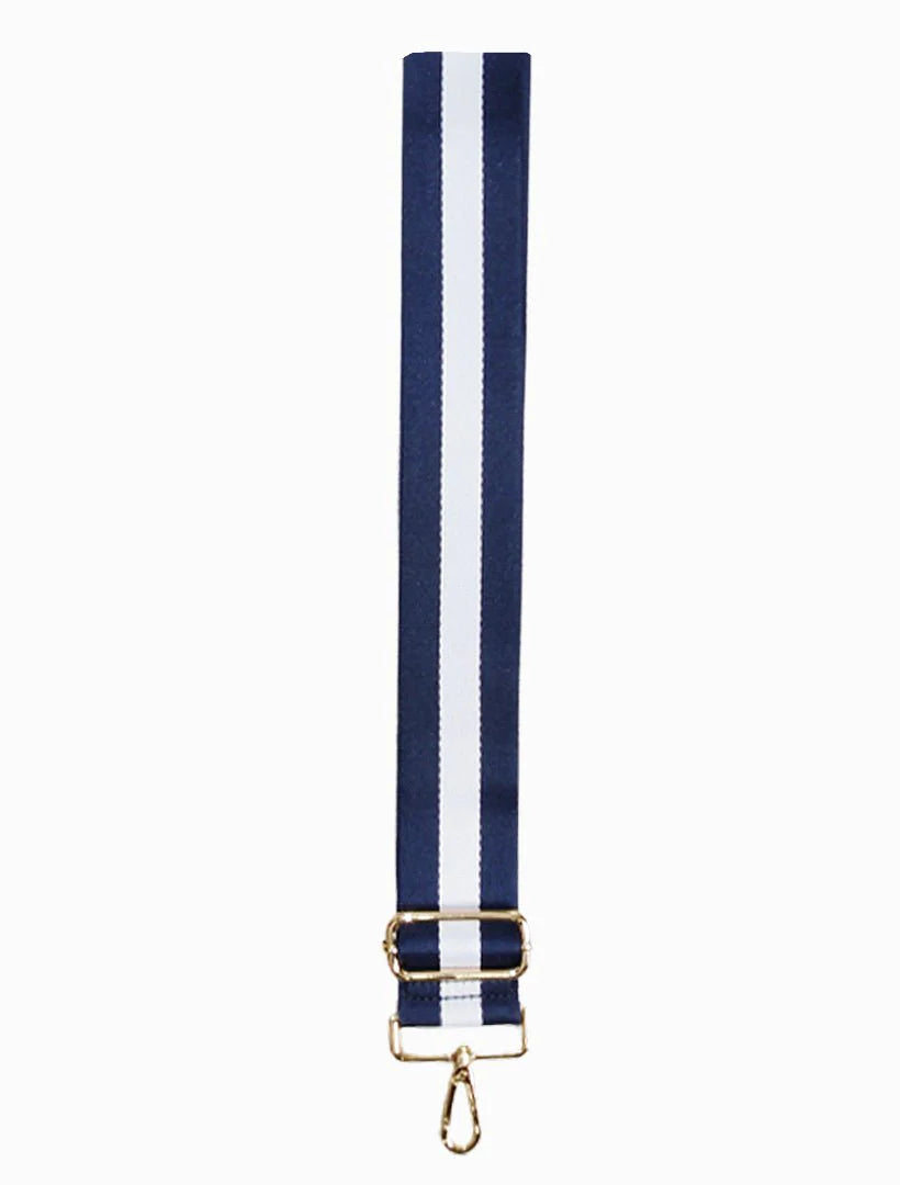 Webbing Bag Strap Navy/White