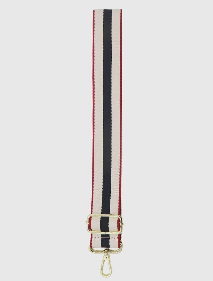 Webbing Bag Strap Red/Black/White